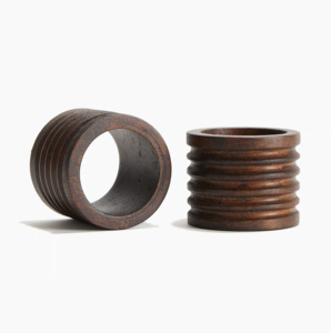 Elegant Wooden Napkin <b>Ring</b> Natural Wooden Napkin Holder for Wedding Party Birthday Decorations Matches <b>Plates</b> Dishes - Product Image 2