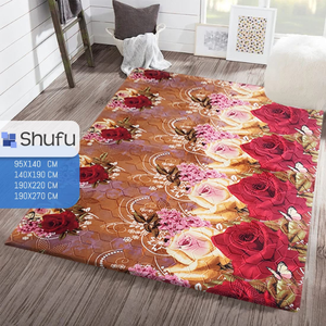 Alfombra de suelo respetuosa con el medio ambiente con borde antideslizante antialérgico de alta calidad con patrón abstracto para una máxima comodidad en la habitación - Product Image 6