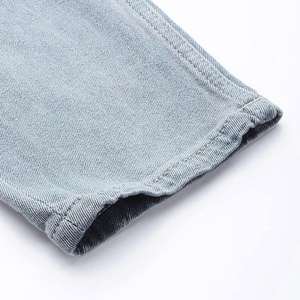 Salopette en jean tricoté pour homme, coupe droite, taille mi-haute, grandes tailles, faible MOQ, authentique, haute qualité, nouvelle collection 2026, best-seller - Product Image 2