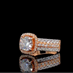 Anillo de Compromiso con Diamante Cultivado en Laboratorio de 1.50 CTW, Oro Sólido de 14K, Certificado IGI, Anillo para Mujer, Corte Redondo - Product Image 3