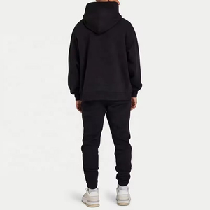 Ensemble sweat à capuche et pantalon de survêtement pour homme en molleton 100 % coton épais, écologique, pour l'hiver - Product Image 2