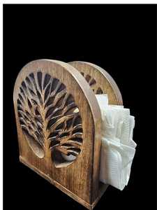 Premium Wooden <b>Tissue</b> Napkin <b>Holder</b> Box Durable Storage Organizer For Napkin Paper <b>Kitchen</b> Dining Table Home Hotel - Product Image 3