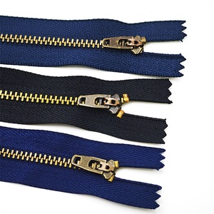 Wholesale Custom Size Color 3# 5# 8# 10# Short Women Denim Auto <b>Lock</b> Metal Back <b>Zip</b> Jacket Jeans Men Zipper for Jeans - Product Image 3