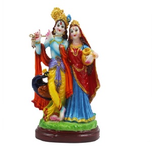 Elegante Estatua Decorativa de Templo, Ídolo Devocional de Resina Hecho a Mano, Diseño Moderno, Arte para el Hogar, Precio al por Mayor, Proveedor de Resina Krishna - Product Image 2
