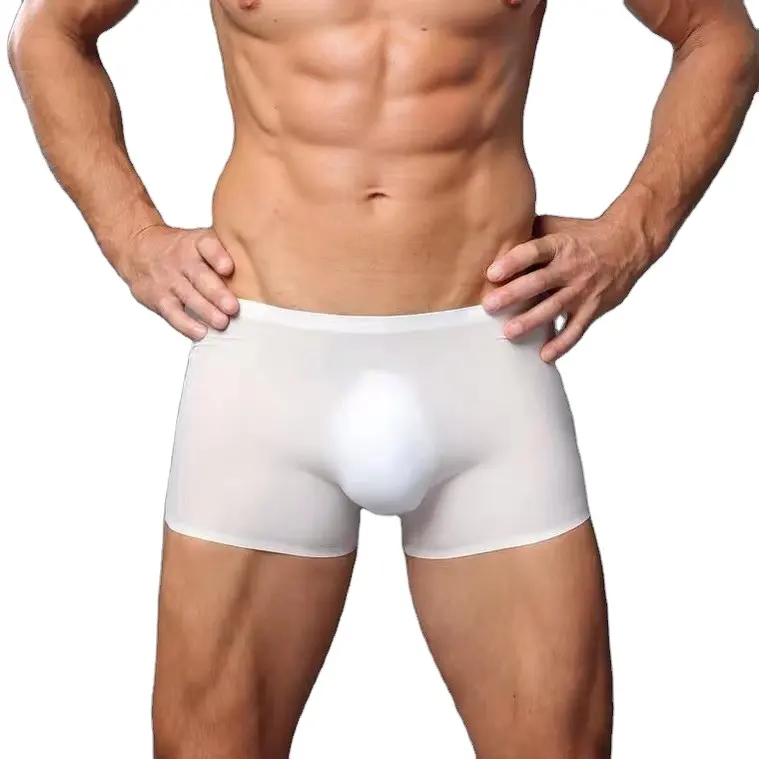 Bas prix haute qualité vente en gros Logo personnalisé étiquette élastique respirant doux confortable en bambou Boxer Shorts pour hommes sous-vêtements