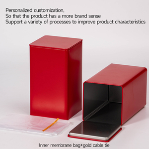 Nhà Sản Xuất Bao Bì Lon Kim Loại <span class=keywords><strong>Tin</strong></span> Có Thể Vuông Kim Loại Tùy Chỉnh Thiết Kế Vuông Kín Trà <span class=keywords><strong>Tin</strong></span> Canister Có Thể Bao Bì - Product Image 3