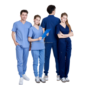 MEILLEURE VENTE gommages médicaux pour hôpitaux uniforme extensible ensemble d'allaitement gommage personnalisé avec logo blouse de laboratoire des médecins-OEM/ODM-Échantillon gratuit - Product Image 5