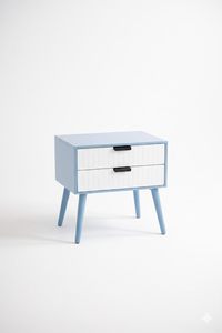 Nightstands End <b>Side</b> <b>Table</b> Solid Wood Legs for Bedrooms, Bedside <b>Table</b>, <b>Storage</b> Box,2 Drawer Designs More <b>Storage</b> Space - Product Image 3