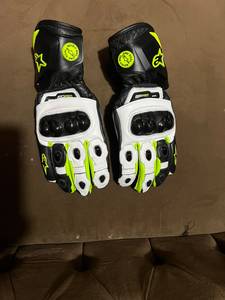 Gants de cyclisme en cuir PU à doigts entiers unisexes avec fermeture à lacets, antidérapants, respirants, coupe-vent, hiver, blanc/noir, personnalisables - Product Image 6