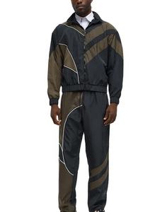 Chaqueta Deportiva Retro de Nailon con Cierre y Logotipo Bordado Personalizado, Chaqueta Cortavientos para Hombre - Product Image 1