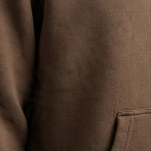 OEM Service 100% Cotton Oversize <b>Hoodies</b> For <b>Men</b> <b>Thick</b> Fleece Drop Shoulder Plain Dyed Pullover Sweatshirt Soft Customized Color - Product Image 5