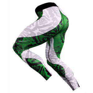 Ensemble maillot et pantalon de cyclisme à manches longues pour hommes, imprimé géométrique, séchage rapide, respirant, extensible, sportif, combinaison de compression pleine longueur - Product Image 2