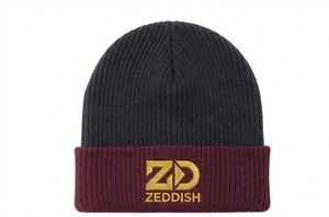Premium Embroidered Cuff <b>Beanie</b> | Custom Logo Winter Knit Cap Men Women Luxury Casual 100% <b>Wool</b> Two-Tone Ribbed <b>Beanie</b> - Product Image 1