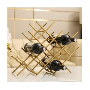 Élégant présentoir à vin décoratif de nouvelle conception, en métal, pour table. - Product Image 3