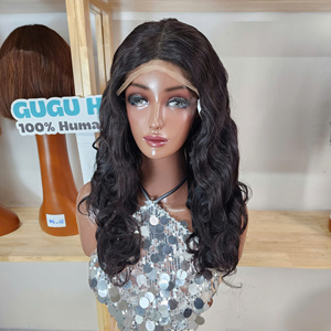 Perruque Lace Front HD 5x5 de 22 pouces, Cheveux Humains Vierges Bruts Vietnamiens, Sans Colle, Double Drawn, Transparente, Ondulée, Toutes Couleurs - Product Image 1