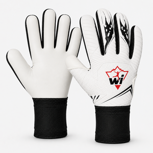 Football Goalkeeper Gloves Full Finger Non-Slip Breathable Leather Waterproof Lightweight Adjustable Wrist <b>Strap</b> Unisex Sports - Product Image 5
