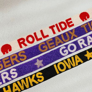 Stylish Beaded Purse Strap with Sequin Christmas Design Unique Sports <b>Accessory</b> for GAME DAY and PARTY by glowin fashion - Product Image 1