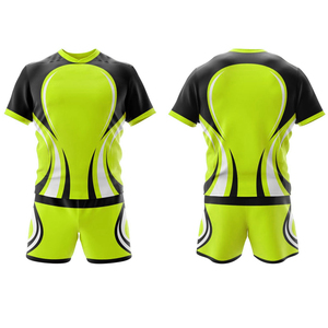 New Best <b>Material</b> Rugby Uniform Sets For Breathable Comfortable Short Sleeve Durable Quality Personalized Logo Rugby Uniform - Product Image 3