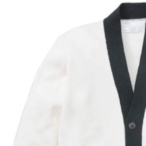 Custom Top Quality 12 Gauge Varsity <b>Cardigan</b> Acrylic Lettermen Sweater Solid Pattern Winter Knit Front Logo - Product Image 2