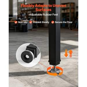 Banc de travail en bois de chêne réglable, capacité de 1500 livres, 48 x 24 pouces, réglage de la hauteur de 26,3 à 40,2 pouces, robuste pour le travail du bois - Product Image 5