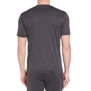 T-shirt pour homme en coton polyester, logo personnalisé en relief, tricoté, respirant, col rond, manches courtes, impression en relief en caoutchouc - Product Image 3