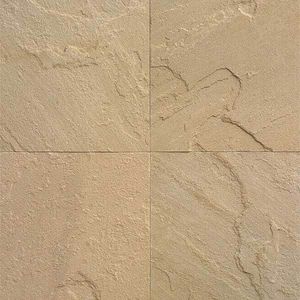 Grande dalle de pierre naturelle beige Dholpur sablée, panneau mural moderne pour l'aménagement extérieur des hôtels - Product Image 1