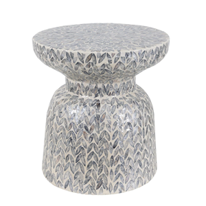 Stunning Natural Mother of Pearl Inlay Coffee/End <b>Table</b> Durable <b>Wooden</b> <b>Side</b> <b>Table</b> Handcrafted Boho Living Room Furniture - Product Image 1