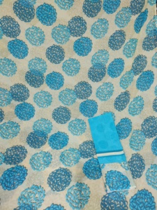 Tissu Jacquard Slub Dirac d'Allemagne avec motif circulaire paisley concentrique pour robe de cérémonie de mariage pour filles - Product Image 4