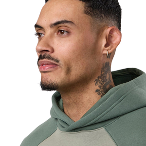 Sweat-shirt à capuche personnalisé pour homme, avec blocs de couleur sur le devant, en coton et polyester, avec poche kangourou, décontracté, pour la gym, streetwear, hiver - Product Image 3