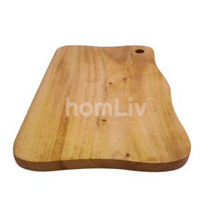 Planche à découper décorative artisanale en bois d'acajou naturel léger et durable, planche à charcuterie en bois massif de forme organique - Product Image 5
