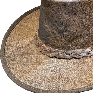 Sombrero de Cuero Plegable, Ligero, de Ala Ancha, Estilo Western, Hecho a Mano, para Viajes al Aire Libre, Fabricación OEM, Sombreros de Vaquero al por Mayor - Product Image 5