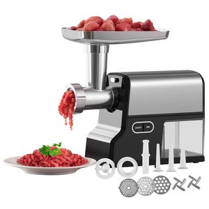 Tritacarne Elettrico USB con Lame in Acciaio Inox, Piastra di Macinazione, 4.2 Libbre/Min, Kit per Salsicce e Kubbe, Opzioni 5L/6L - Product Image 1