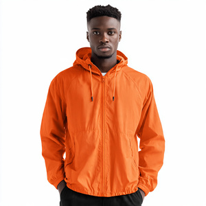 Wholesale Men's Customized Quilted Eco-Friendly <b>Canvas</b> Rain Jacket Windproof Waterproof Breathable Zipper Closure High Jacket - Product Image 1