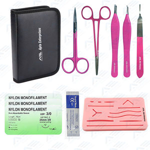 Articles sur mesure Ensemble de suture dentaire de base Instrument chirurgical Suture de chirurgie Instruments médicaux vétérinaires Équipements médicaux - Product Image 1