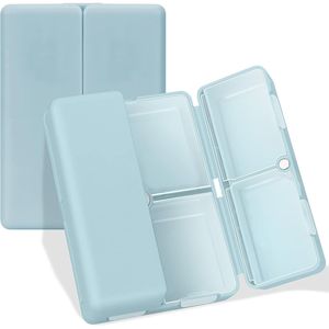 Organizador de Pastillas Diario Portátil de 7 Compartimentos, Diseño Plegable, Estuche de Viaje para Vitaminas y Aceite de Hígado de Bacalao, para Guardar en el Bolso o el Bolsillo - Product Image 1