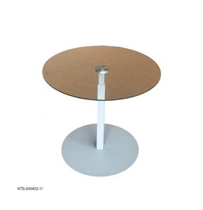 Modern Style <b>Small</b> <b>Round</b> Stainless Steel Coffee <b>Table</b> for Apartment Use Living Room Furniture by Sukai - Product Image 2