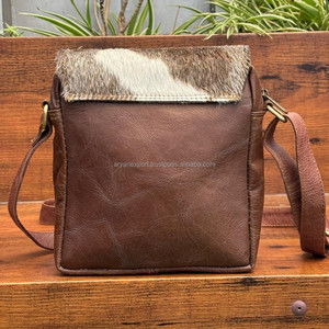 New Wholesale Cowhide Messenger Handbag High Quality Luxury Genuine Leather Flap Satchel Crossbody Shoulder Bags for Men & Women - Product Image 5