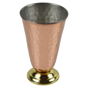 Copa de Cobre con Diseño Repujado de Primera Calidad a Precio Económico, con Base de Latón y Acabado Pulido Brillante, para Bar y Resort - Product Image 3