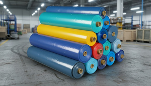 Film de protection pour bois de première qualité 180 g/m² en HDPE, imperméable à l'eau, protection contre les intempéries, en rouleau, directement de l'usine - Product Image 4