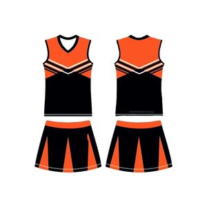 Cheer Outfit Cheerleader Costume Cheer Girls Uniform Cheerleading Uniform Poliéster Cheerleading Shirts con estampado de transferencia de calor - Product Image 1
