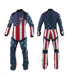 Combinaison de saut en parachute intégrale pour homme avec bandes réfléchissantes, fermeture éclair avant, noire, sur mesure, combinaison aile pour le parachutisme - Product Image 2