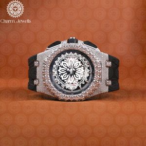 Charm_Jewells Luxury Men's Stainless Steel <b>Watch</b> <b>Case</b> Analog Dial Mechanical Movement Stainless Steel Band Sapphire Crystal 40mm - Product Image 1