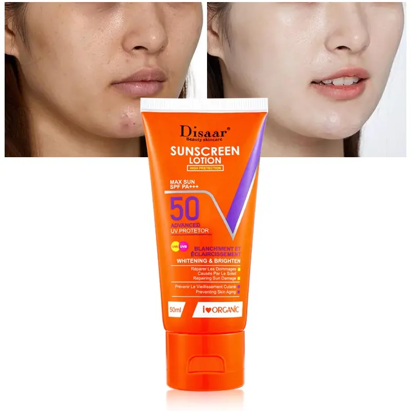 Private Label Sunblock Spf 50 Sunscreen Cream Anti UV for Sun Protection