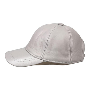 Streetwear Custom Logo Comfortable Premium Quality Fashionable Durable Genuine Leather <b>Baseball</b> <b>Cap</b> for <b>Men</b> and Women - Product Image 1