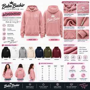 Sudadera con Capucha Oversize Blanca para Mujer, 100% Algodón, Tejido de Punto, Diseño con Bolsillos, Corte Regular, Ropa Casual de Invierno, Anti-Pilling - Product Image 4