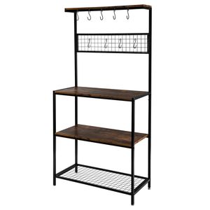 Artisasset High Display <b>Shelf</b> <b>Kitchen</b> Bakers Rack Coffee Bar Microwave Oven Stand Spice Rack Organizer Workstation - Product Image 4
