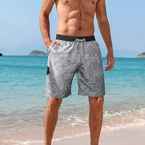 Prix d'usine, shorts pour hommes en coton/polyester tricoté de haute qualité, décontractés, couleur unie, service OEM, taille adulte personnalisable, séchage rapide - Product Image 2