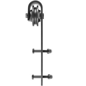 Kit Ferramenta per Porta Scorrevole a Doppia Anta da 11FT, Capacità di Carico 330LBS, in Acciaio al Carbonio, per Porte Scorrevoli in MDF, Alta Stabilità - Product Image 1