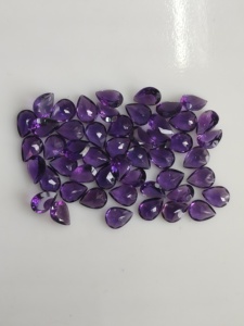 Ametista Africana Natural, Corte Pera de 8x6MM, Color Morado, Gema Suelta de la Mejor Calidad para Joyería - Product Image 5