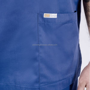 ชุดขัดผ่าตัดผ้าเรยอนโพลีสแปนเด็กซ์สำหรับผู้ชายชุดขัดผ่าตัดทำโลโก้ได้ตามต้องการ - Product Image 4